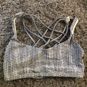 Gray Strappy Lululemon Sports Bra sz 4
